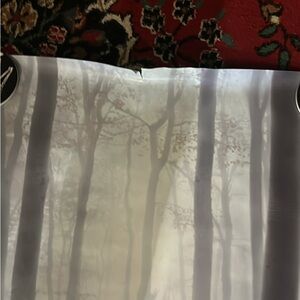 Forest Print Shower Curtain